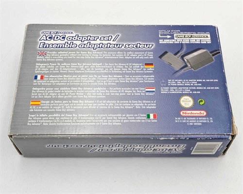 GameBoy Advance ACDC Adapter Set - Komplet i Æske - GameBoy Advance Tilbehør (B Grade) (Genbrug)